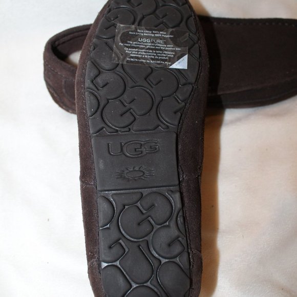 NEW UGG MEN\'S ALDER SUEDE SHEARLING LINED SLIPPER S LOAFERS‎ BROWN 8 main image 4